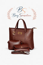 3 PIECE TOTE BAG (BROWN EDITION)