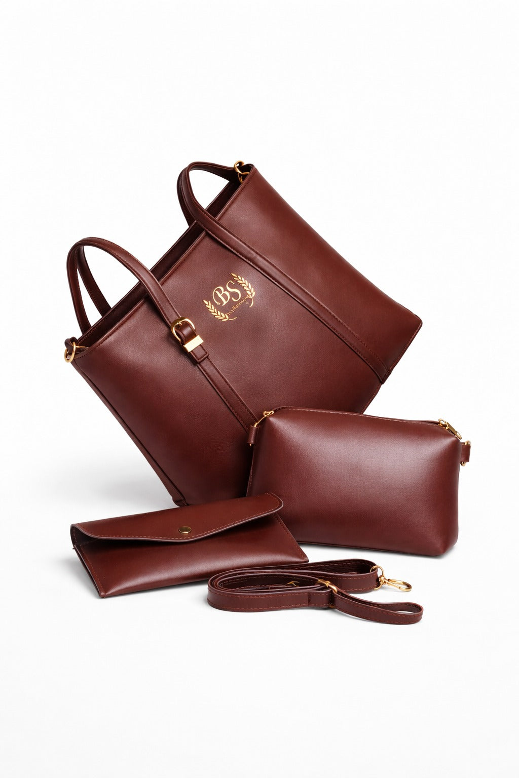 3 PIECE TOTE BAG (BROWN EDITION)