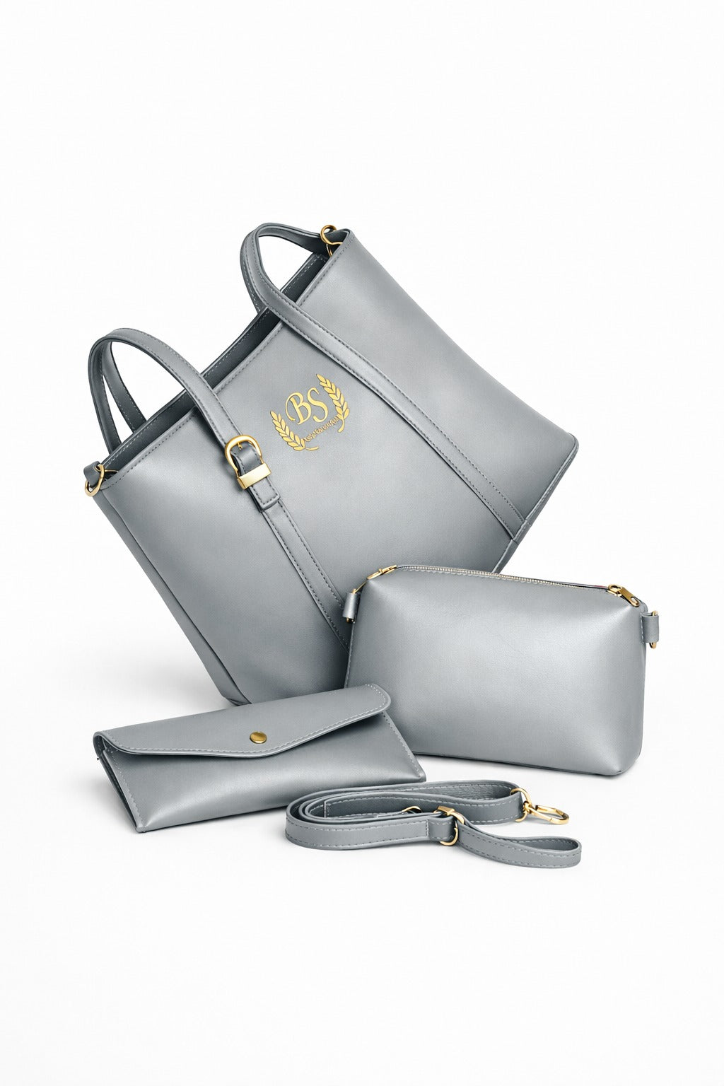 3 PIECE TOTE BAG (GREY EDITION)