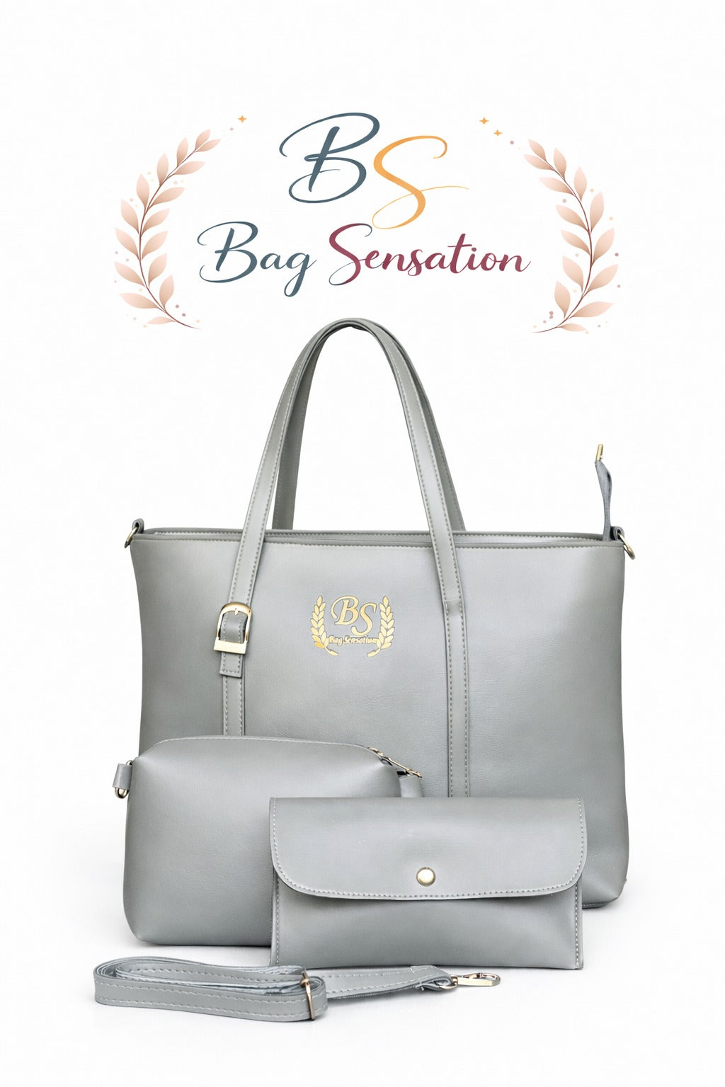 3 PIECE TOTE BAG (GREY EDITION)